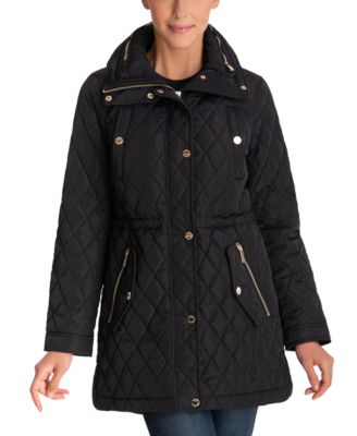 michael kors hooded quilted anorak coat