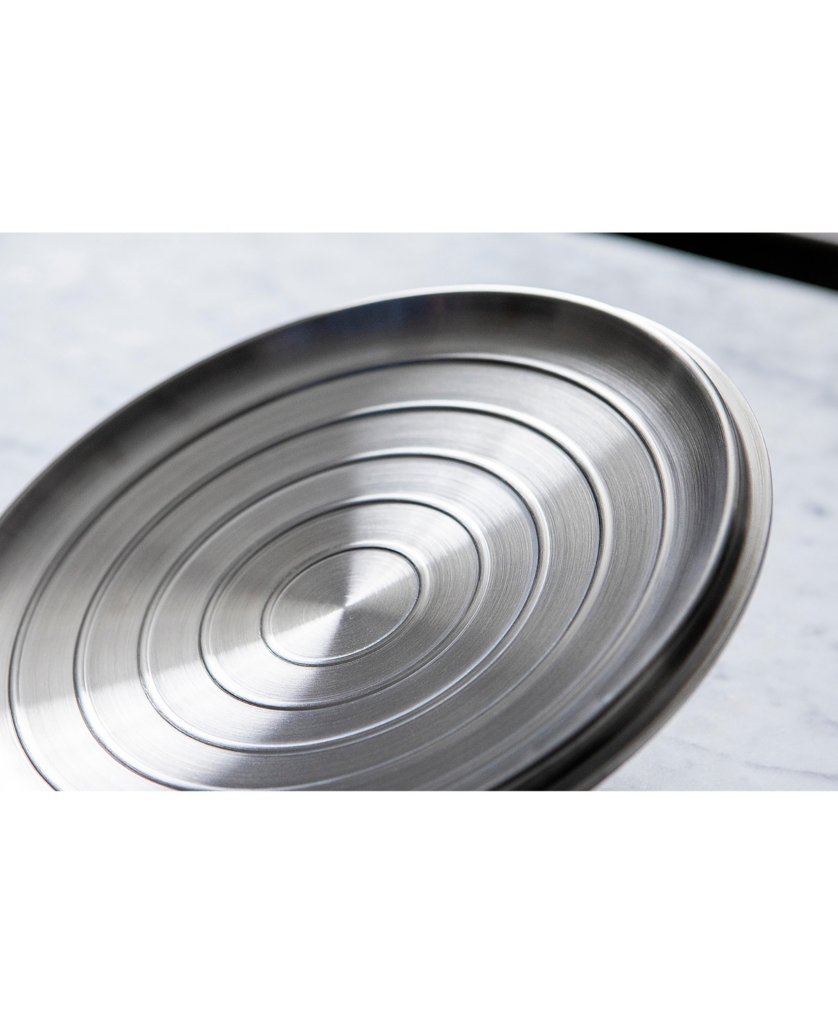 Saveur Selects Voyage Series Tri-ply Stainless Steel 12" Pan With Lid In Silver