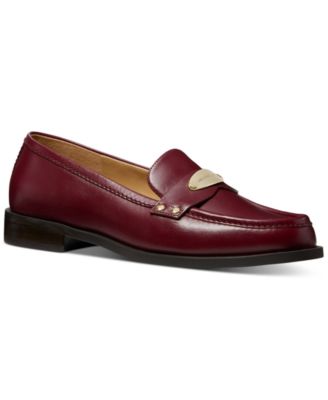 red loafers womens shoes