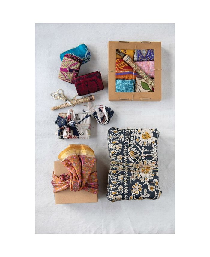 CREATIVE COOP INC 8 Piece Vintagelike Gift Wrapping Kit Boxed Macy's