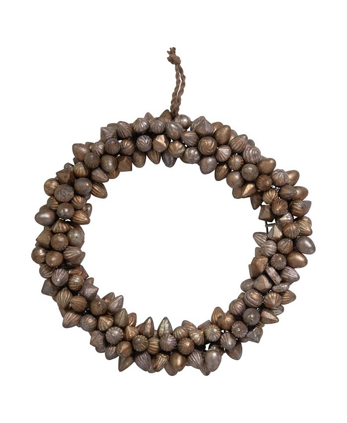 CREATIVE COOP INC 18" Mercury Glass Wreath Ornament Macy's