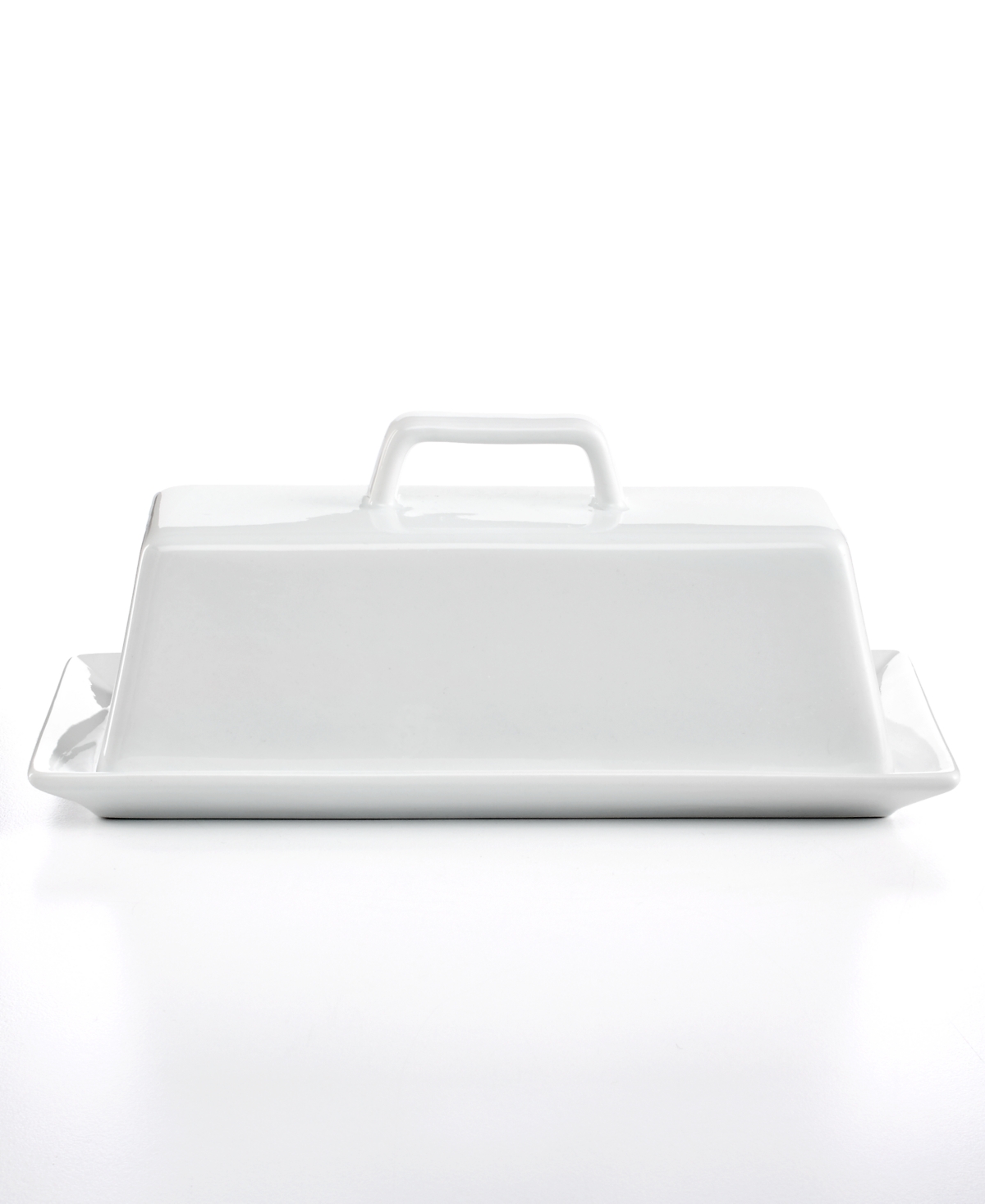 The Cellar Whiteware Covered Butter Dish, Created for Macy's