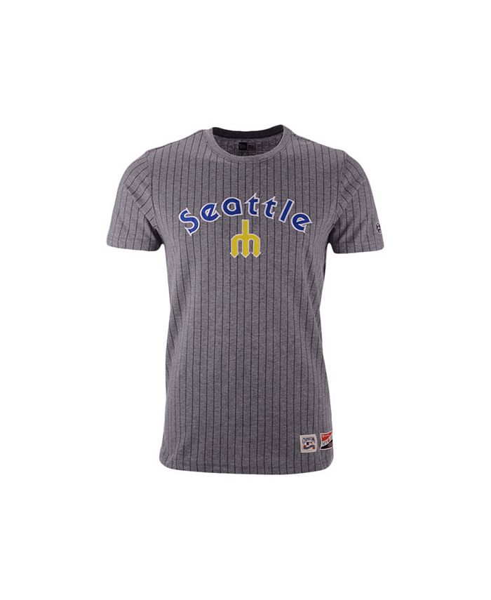 Lids New Era Men's Seattle Mariners Pinstripe Crew Top II Macy's