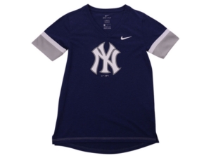 Nike Youth New York Yankees Girls V-Neck Hero T-Shirt