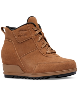 image of Sorel Women-s Evie Sport Lace-Up Lug Sole Booties Women-s Shoes