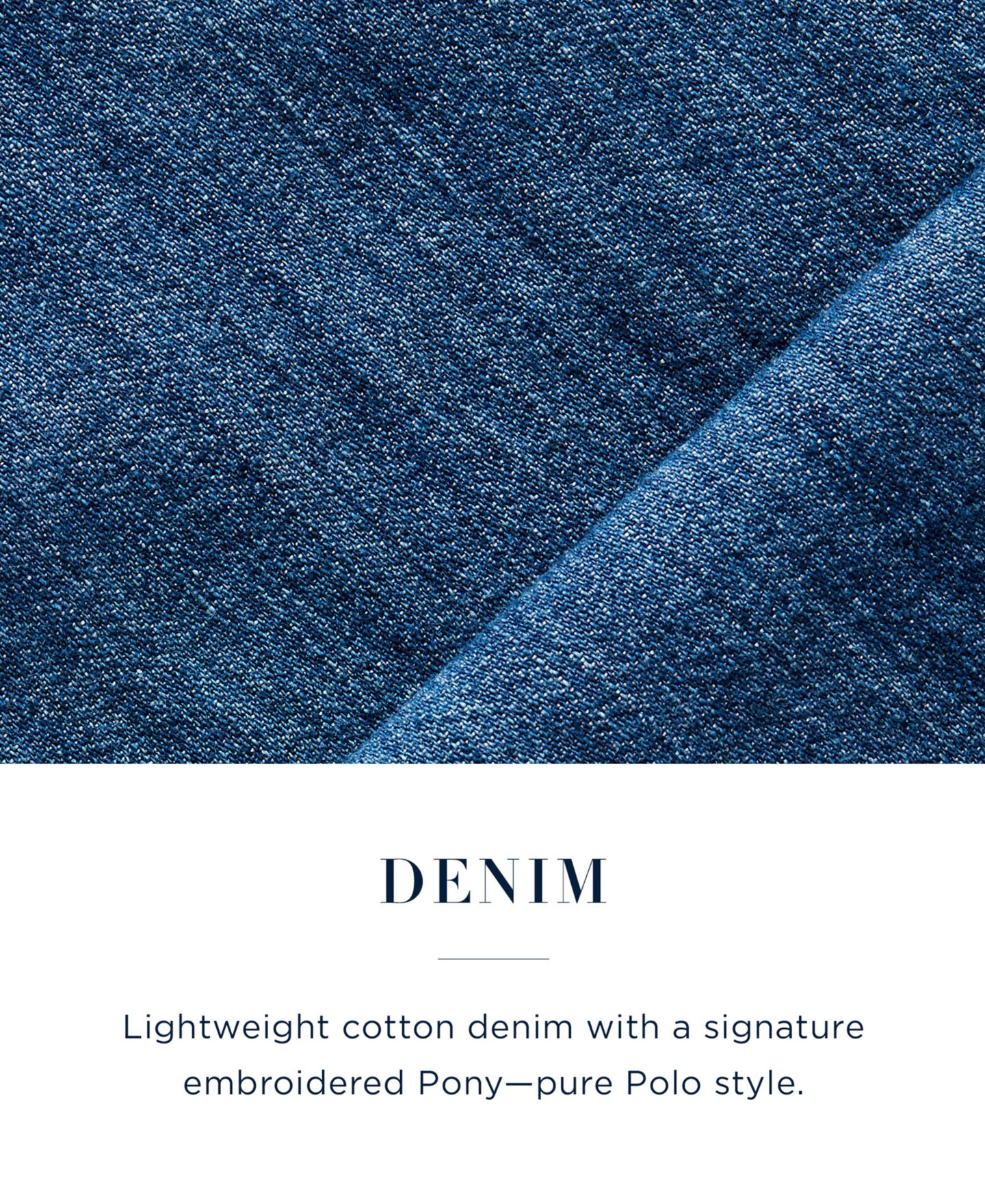 Мужская рубашка Polo Ralph Lauren Classic-Fit Denim, цвет: Джинсовый — фото 11