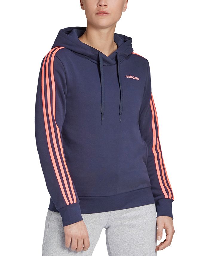 adidas Women's Essentials 3-Stripe Hoodie - Macy's