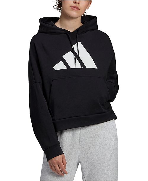 Adidas Women S Logo Back Zip Hoodie Reviews Women Macy S