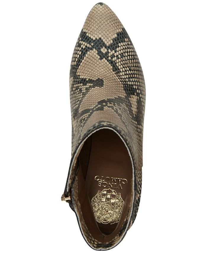 vince camuto women's grasem stacked heel booties