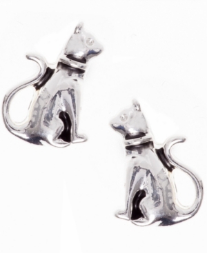 image of Pet Friends Jewelry Cat Button Earring