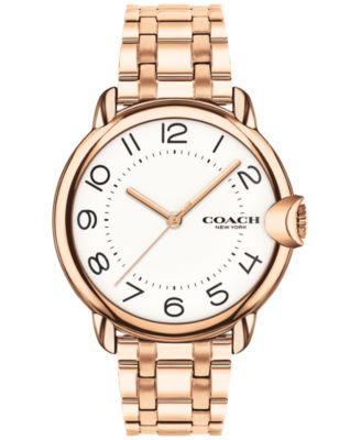 COACH - Women's Arden Rose Gold-Plated Bracelet Watch 36mm