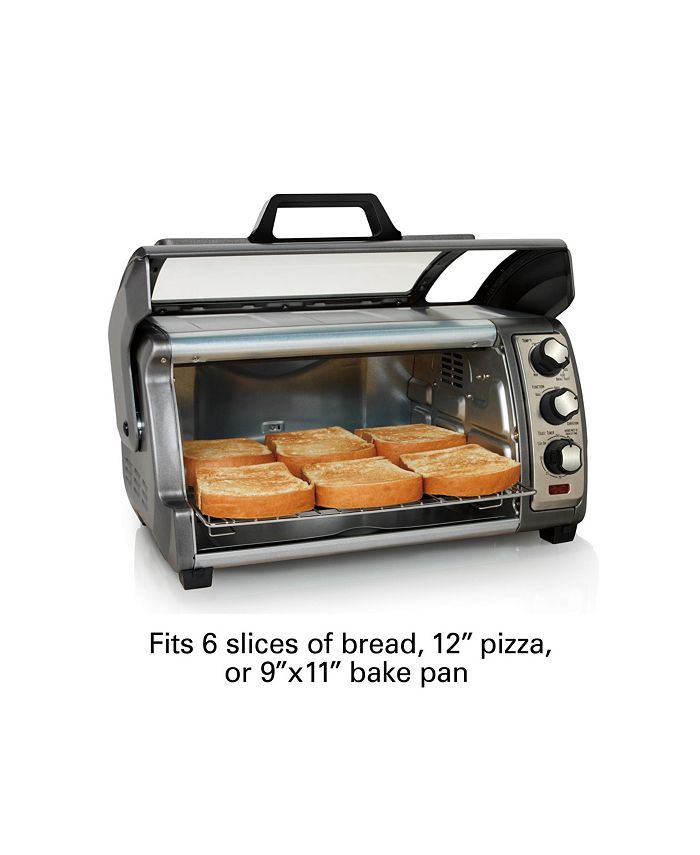 Hamilton Beach Easy Reach® Toaster Oven with RollTop Door Macy's