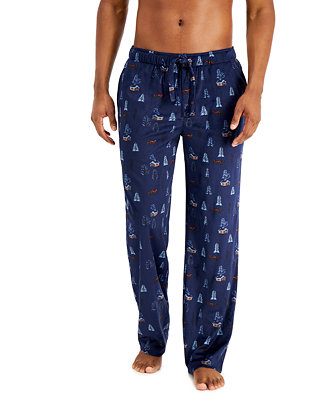 Club Room Men's Holiday Fleece Pajama Pants, Created for Macy's - Macy's