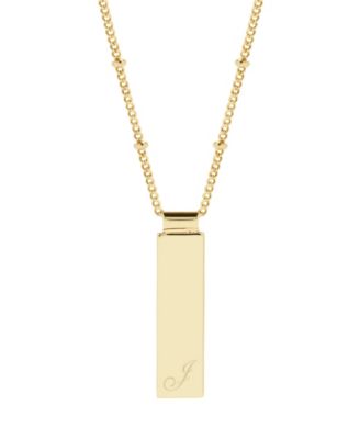 Maisie Initial Gold-Plated Pendant Necklace