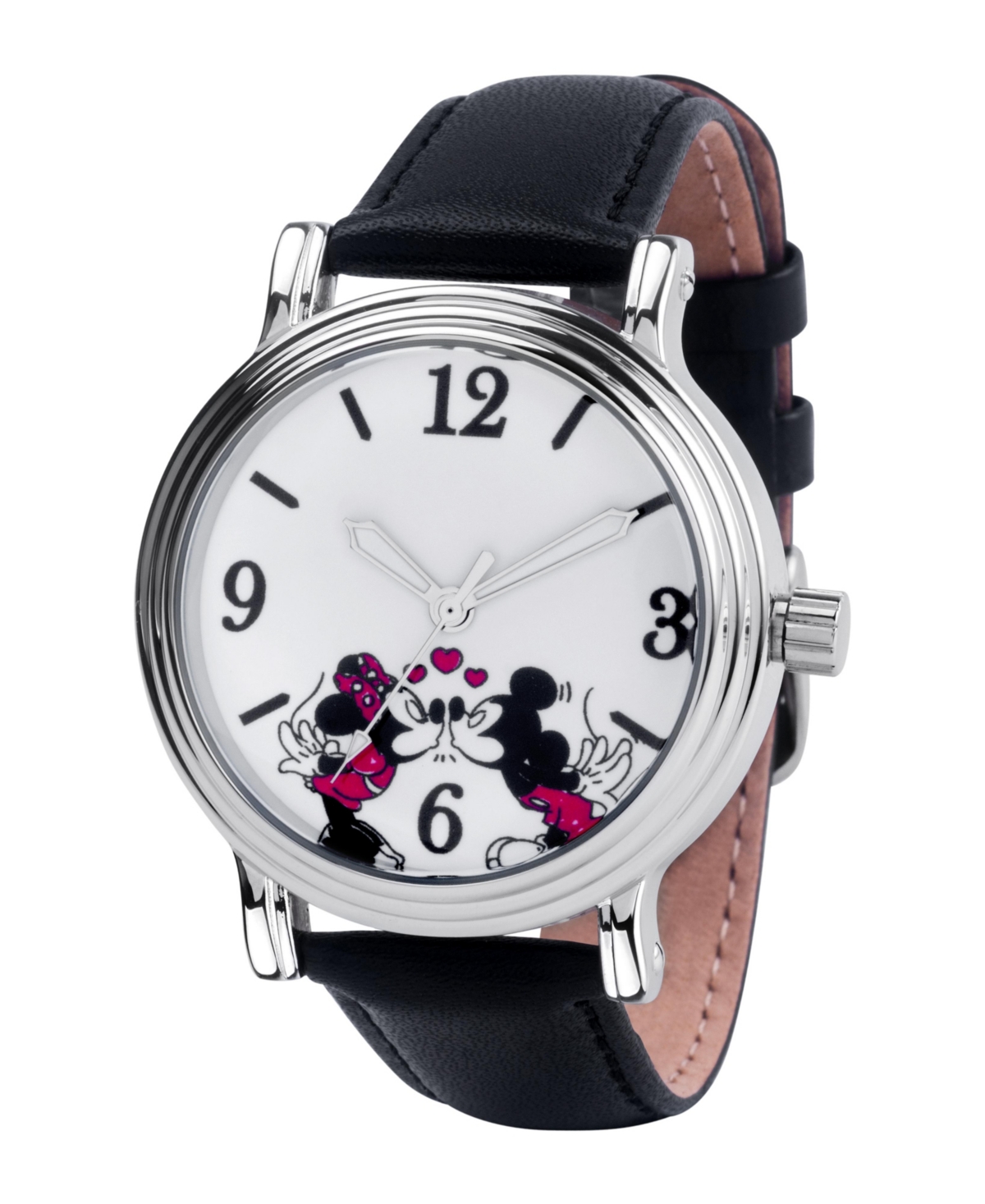 Disney Mickey and Minnie Women's Vintage Alloy Watch 38mm - Black