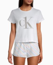 CK One Rainbow Logo Pajama Shorts Set