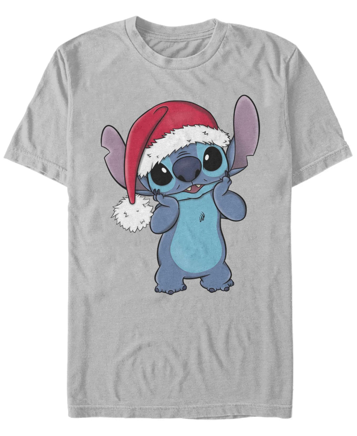 Men's Santa Hat Stitch Short Sleeve T-Shirt