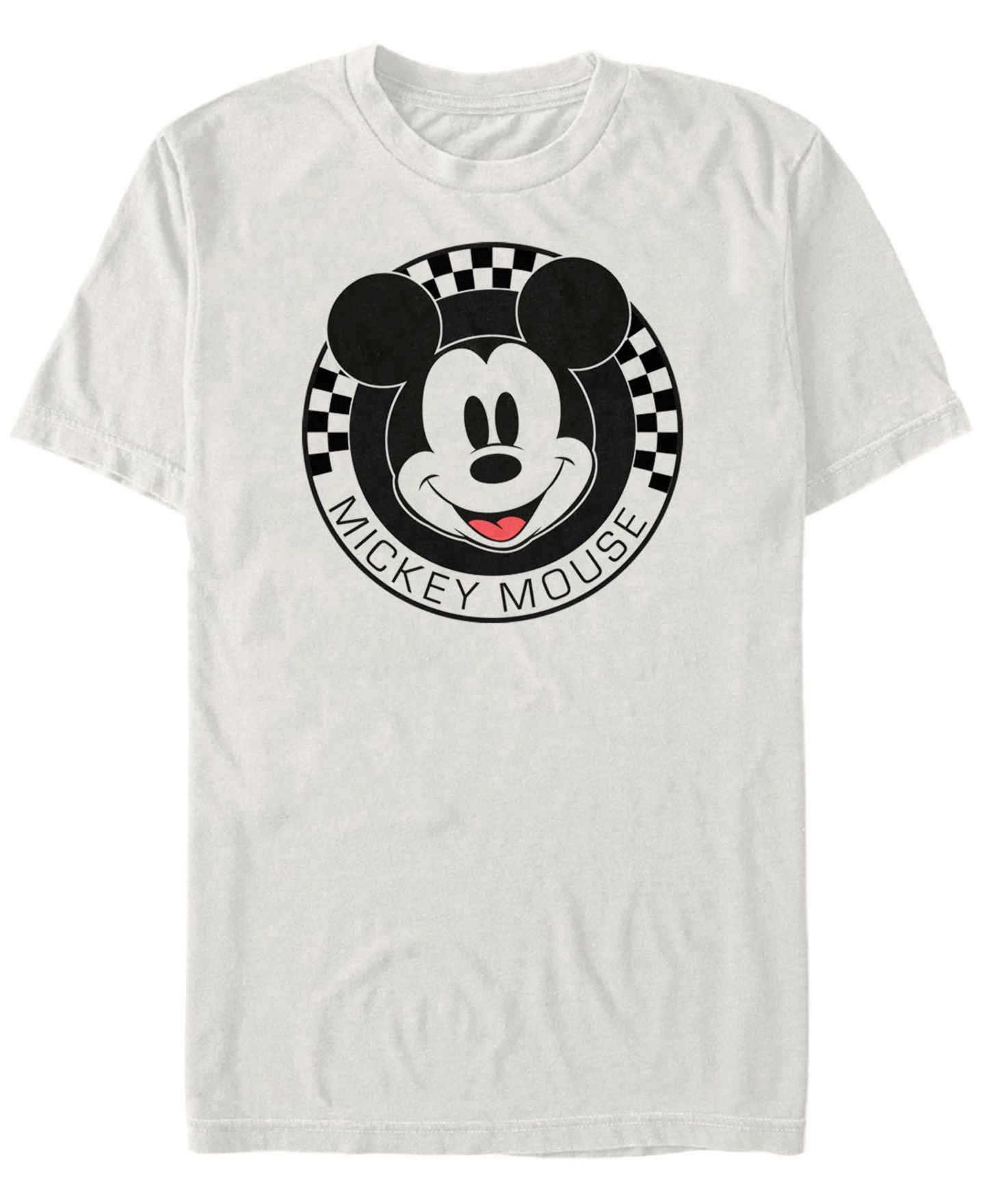 Мужская футболка Fifth Sun Mickey Checkered Short Sleeve, цвет: Натуральный — фото 1