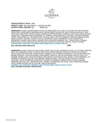 Godiva Ballotin Chocolate Gift Box, 19 Piece