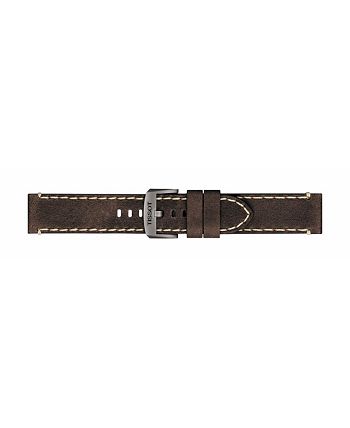 Tissot - Men's Swiss Chrono XL Brown Leather Strap Watch 45mm