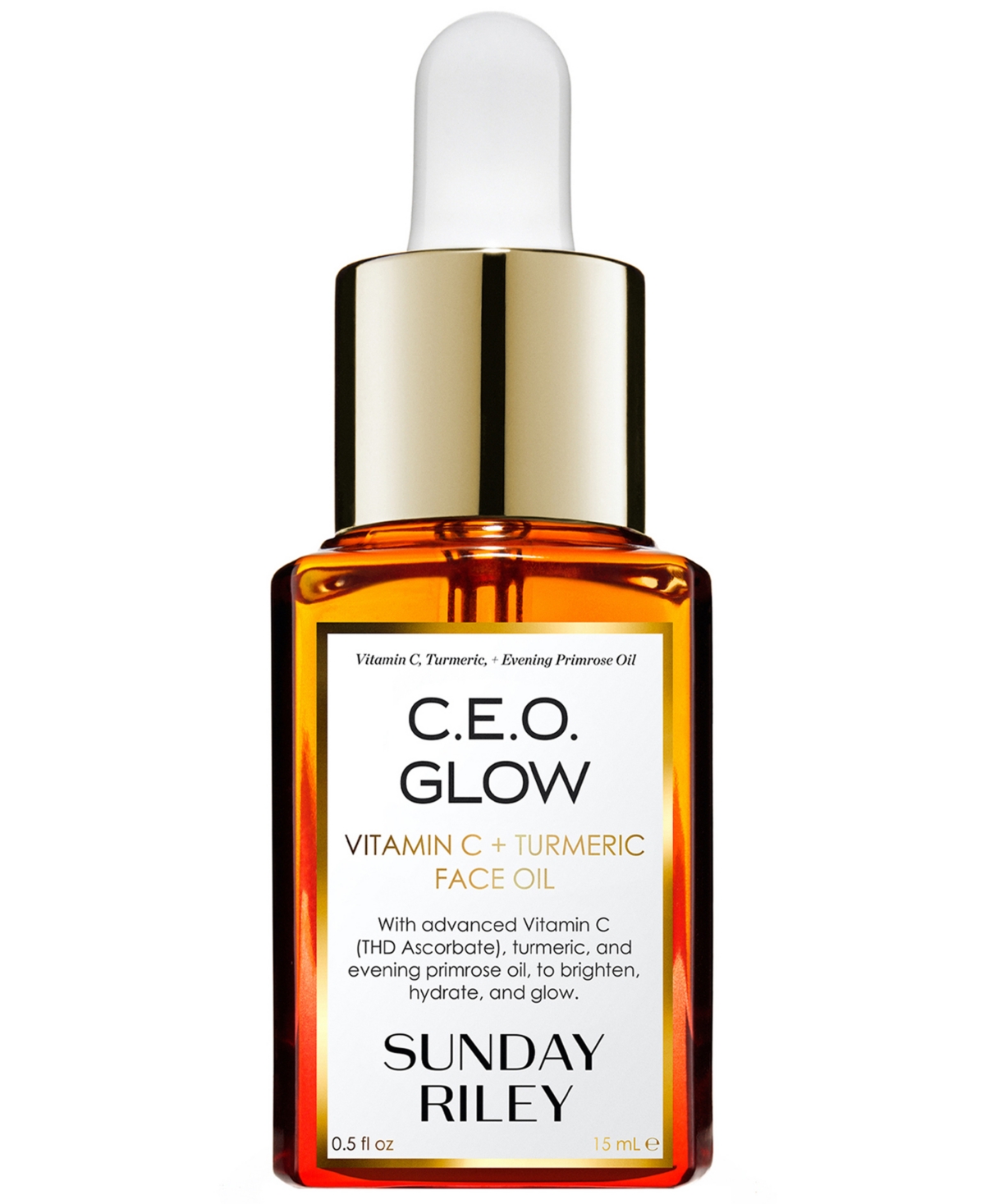 C.E.O. Glow Vitamin C + Turmeric Face Oil, 0.5oz.