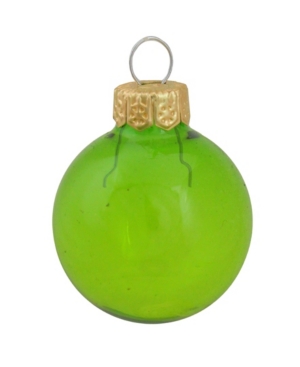 WHITEHURST CLEAR CHRISTMAS ORNAMENTS, BOX OF 40