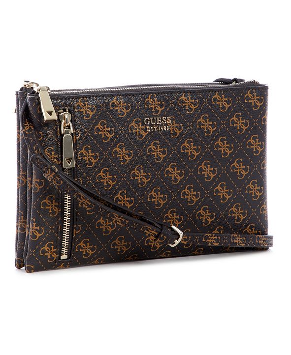 GUESS Naya Double Zip Crossbody Bag & Reviews - Handbags & Accessories ...