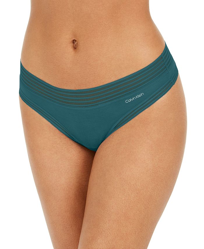 Calvin Klein Striped-Waist Thong Underwear QD3670 & Reviews - Bras,  Underwear & Lingerie - Women - Macy's