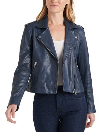 Lucky Brand Core Leather Moto Jacket Macy s