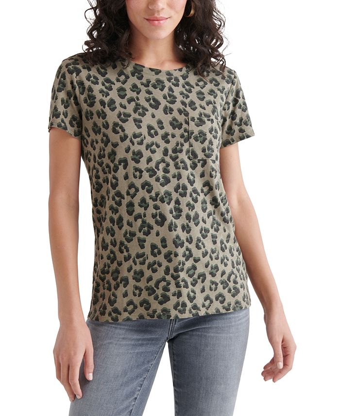 Lucky Brand Cheetah Printed Top Macy s