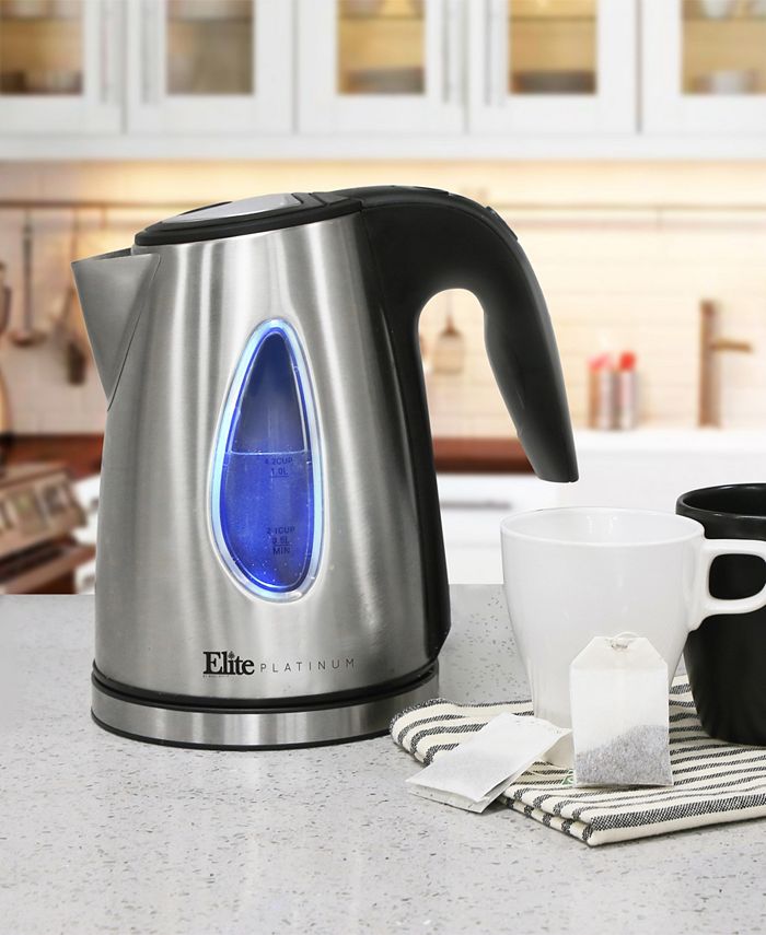 Elite Platinum Stainless Steel 1.7L Cordless Kettle Macy's