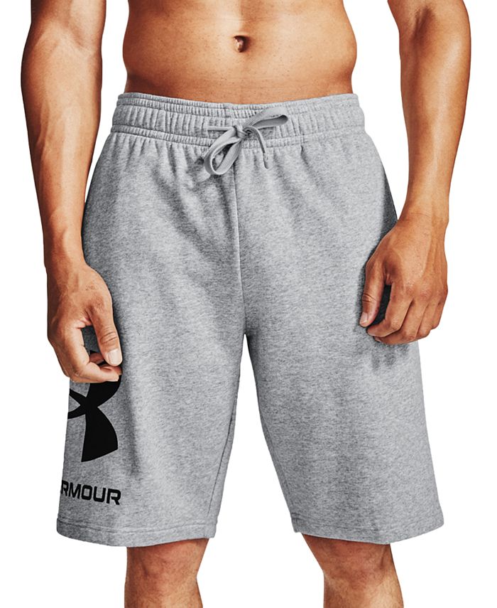 Under Armour Men's Rival Fleece Wordmark Logo 10" Shorts Macy's