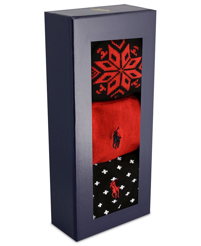 Polo Ralph Lauren Men's Holiday Fairisle Giftbox, 3-Pack - Macy's
