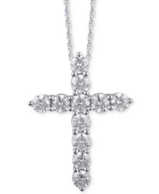 Macys shop cross necklace