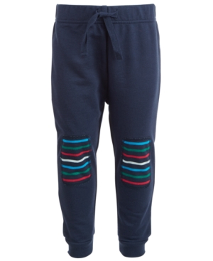 image of First Impressions Baby Boys Striped Knee Jogger Pants, Created for Macy-s