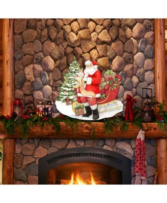 by Susan Winget Classic Christmas Wish List Santa Wall and Door Decor