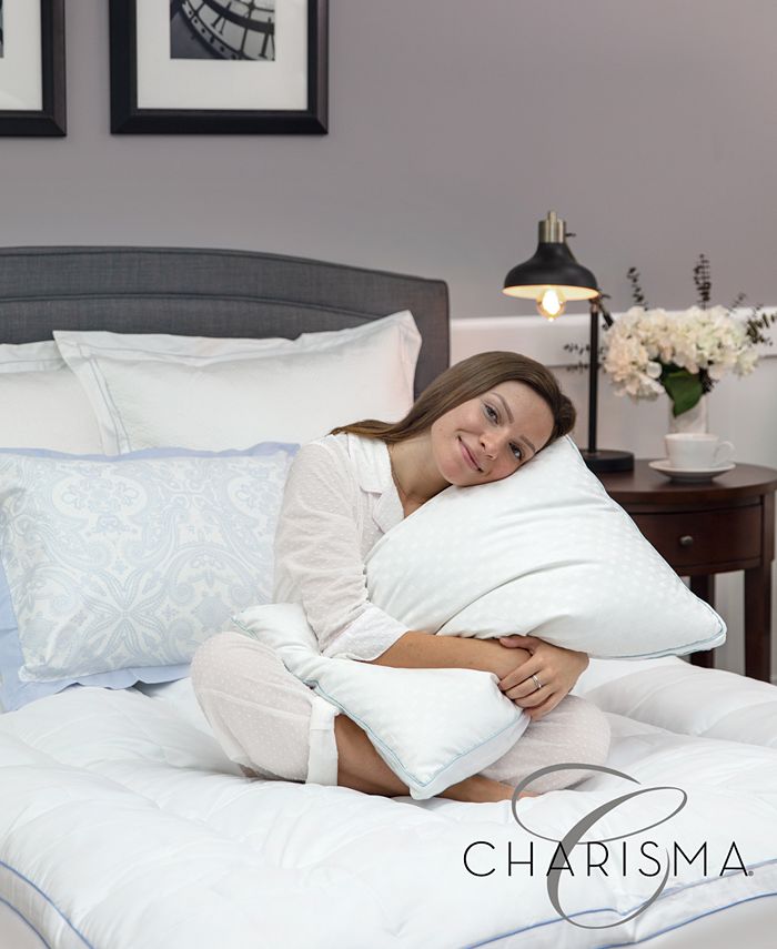 Charisma Paired Comfort Hybrid Memory Foam and Fiber King Bed Pillow