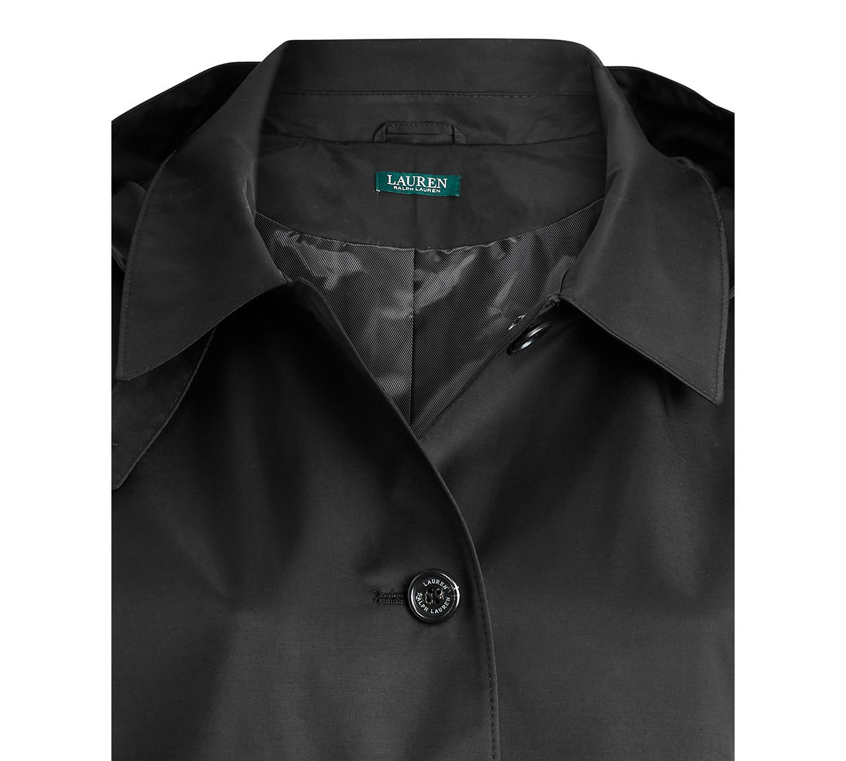 Lauren Ralph Lauren Womens Plus Size Hooded A-Line Raincoat, Created for Macys