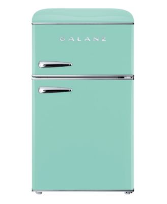 Galanz - 3.1 Cu Ft Dual Door Retro Style Mini-Fridge