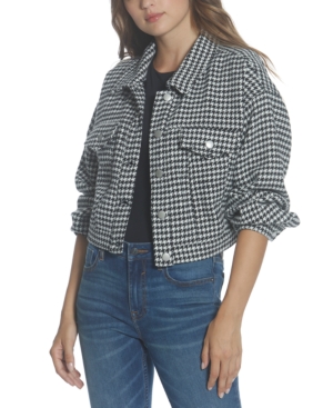 image of Vigoss Houndstooth Cropped Jacket