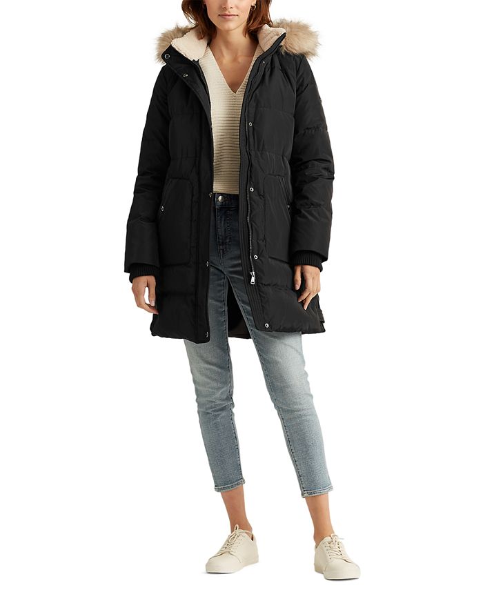 Lauren Ralph Lauren Hooded Down Coat & Reviews - Coats & Jackets 