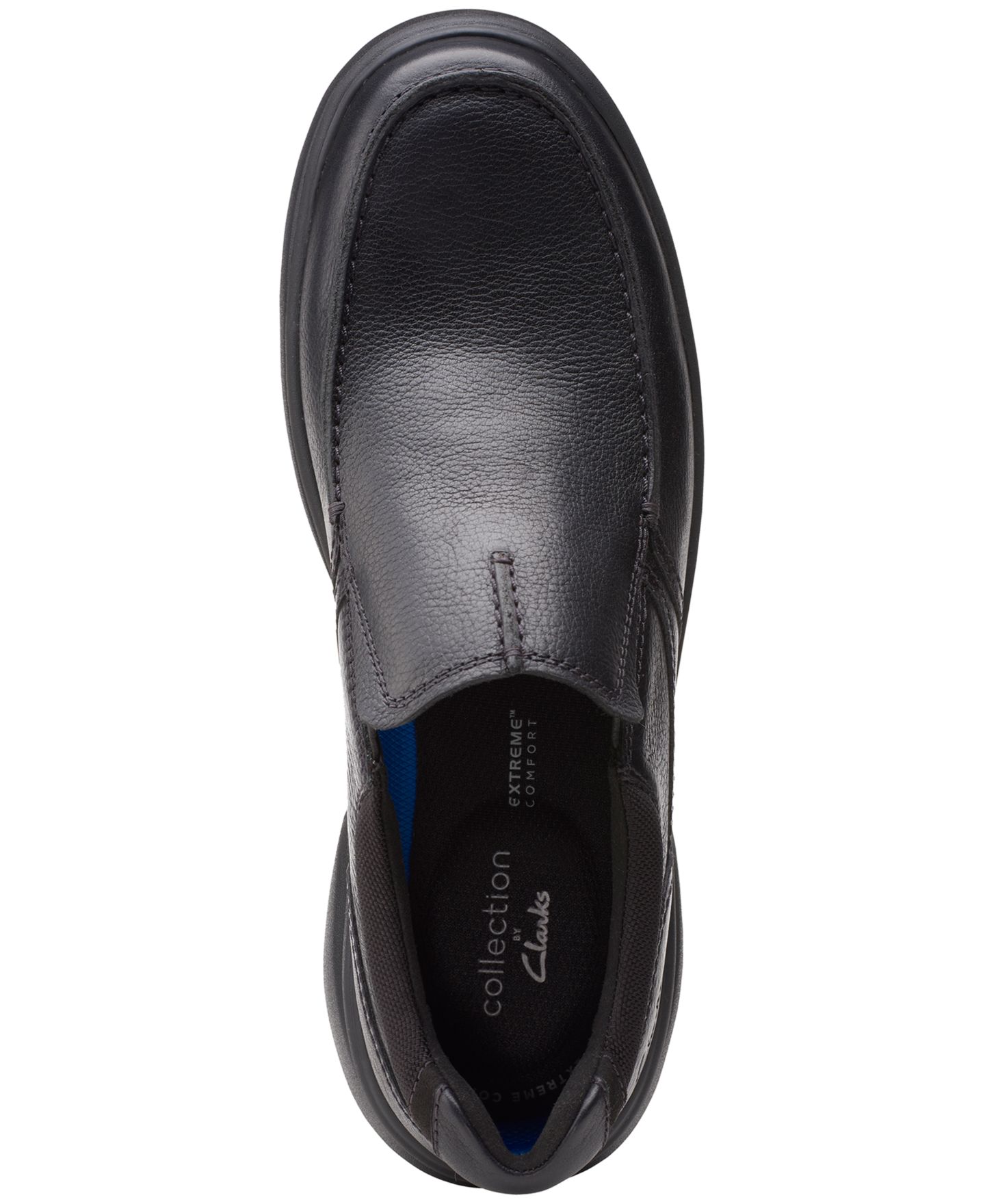 Мужские кожаные слипоны Clarks Bradley Free, цвет: Чёрный — фото 4