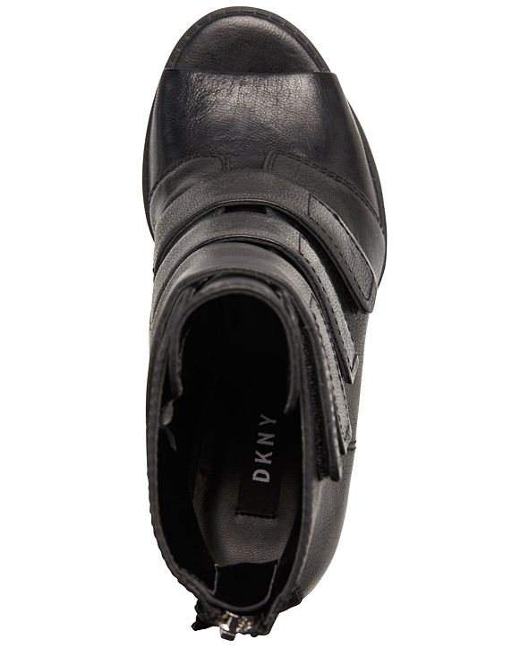 DKNY Blake Lug Sole Peep-Toe Booties & Reviews - Boots - Shoes - Macy's