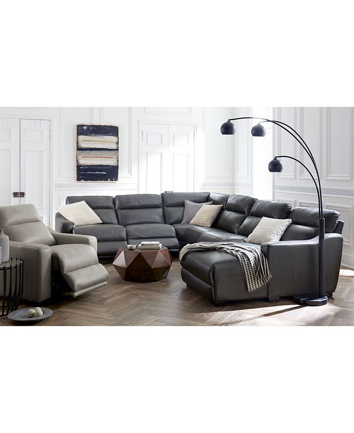 Furniture Gabrine Leather Sectional