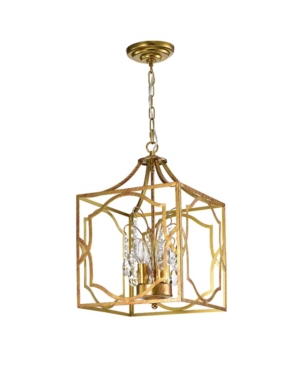 Home Accessories Carimid 15" 4-light Indoor Pendant Lamp With Light Kit In Gold