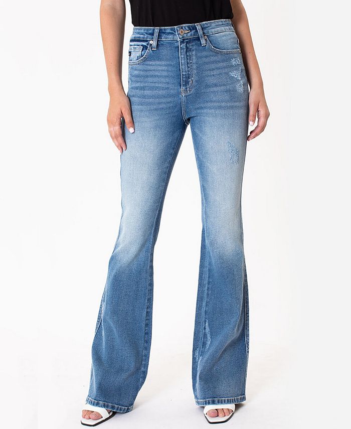 Kancan Women's High Rise Flare Jeans - Macy's