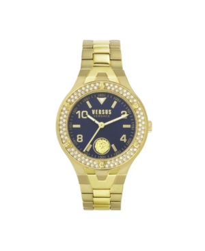 image of Versus by Versace Women-s Vittoria Gold Tone Stainless Steel Bracelet Watch 38mm