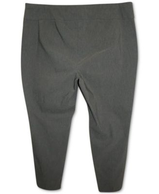 macys plus size white pants