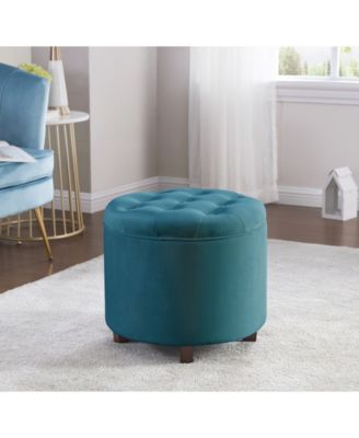 tufted velvet stool