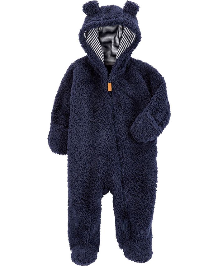 Carter's Baby Boy Hooded Sherpa Pram Macy's